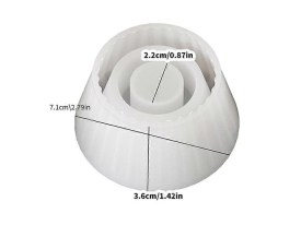 Molde silicona portavela CIRCULO